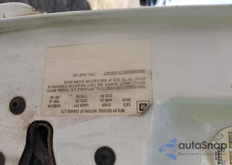 1996 Buick Regal Custom z USA, uszkodzony, nr VIN 2G4WB52K7T1502427